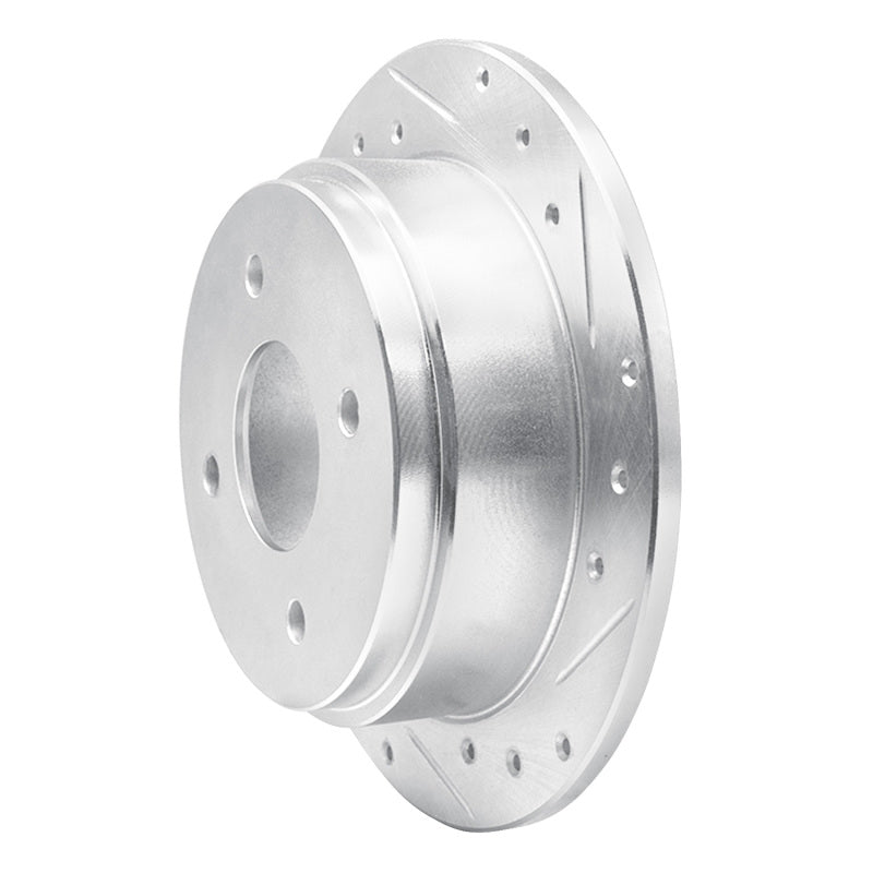 R1 Concepts R1 90-92 Infiniti M30 Rear Right Drilled & Slotted Silver Brake Rotor