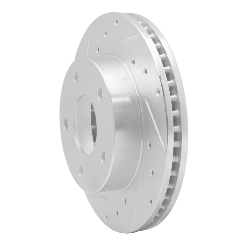 R1 Concepts R1 82-88 Chevrolet Camaro Rear Left Drilled & Slotted Silver Brake Rotor