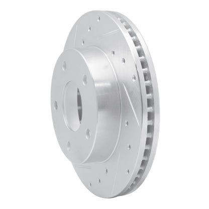 R1 Concepts R1 82-88 Chevrolet Camaro Rear Left Drilled & Slotted Silver Brake Rotor
