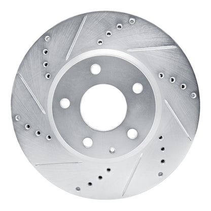 R1 Concepts R1 13-19 Mazda 6 Front Left Drilled & Slotted Silver Brake Rotor