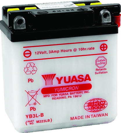 Yuasa Battery Yuasa YB3L-B Yumicron 12-Volt Battery
