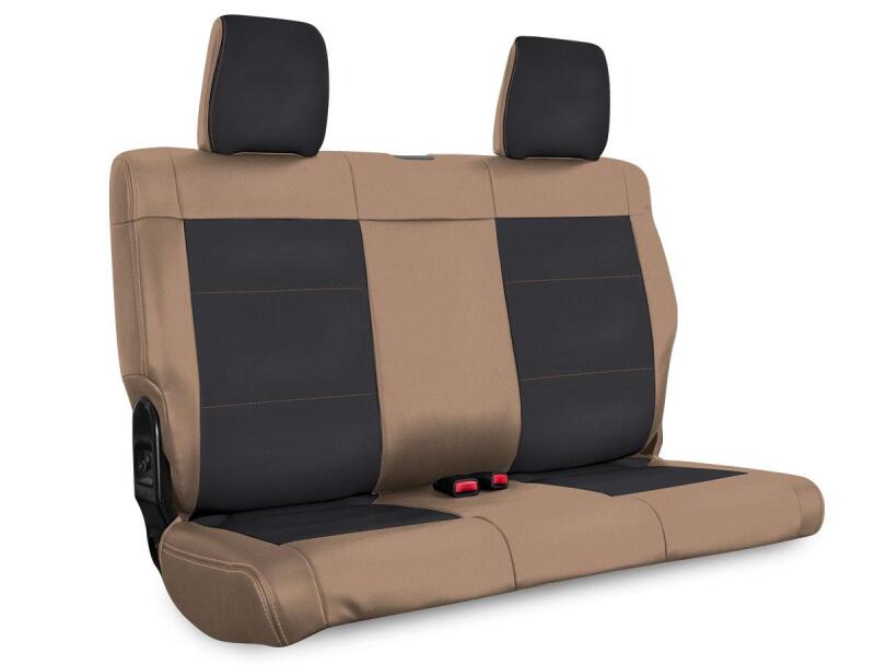 PRP Seats PRP 07-10 Jeep Wrangler JK Rear Seat Covers/2 door - Black/Tan