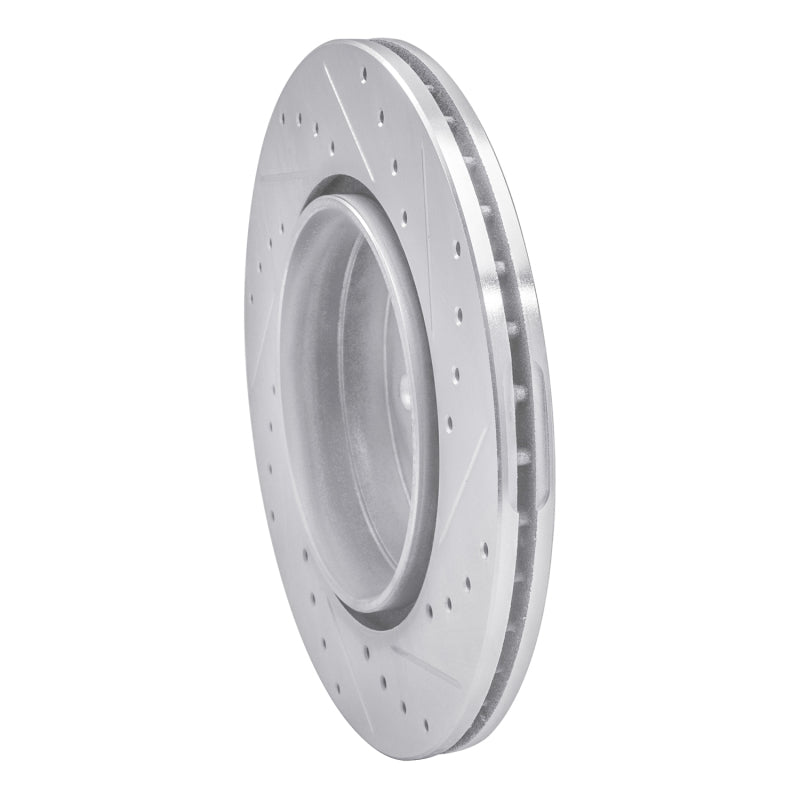 R1 Concepts R1 92-99 Mercedes-Benz 600SEL Rear Left Drilled & Slotted Silver Brake Rotor