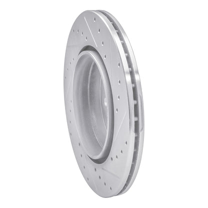R1 Concepts R1 92-99 Mercedes-Benz 600SEL Rear Left Drilled & Slotted Silver Brake Rotor