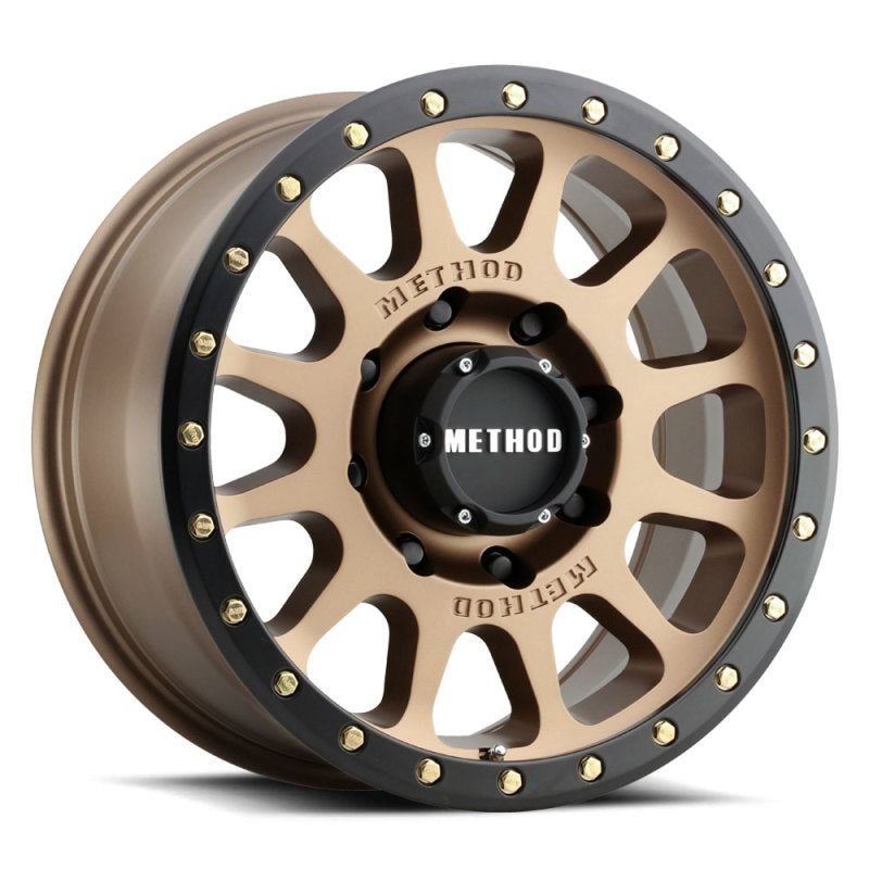 Method Wheels Method MR305 NV HD 18x9 +18mm Offset 8x180 130.81mm CB Method Bronze/Black Street Loc Wheel