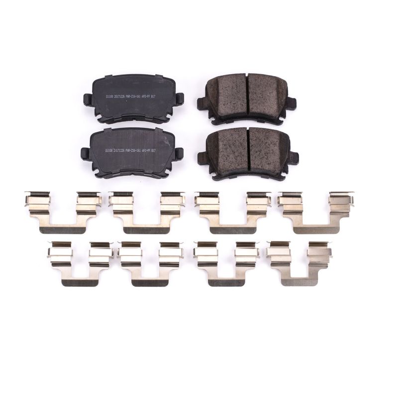 PowerStop Power Stop 06-09 Audi A3 Rear Z17 Evolution Ceramic Brake Pads w/Hardware