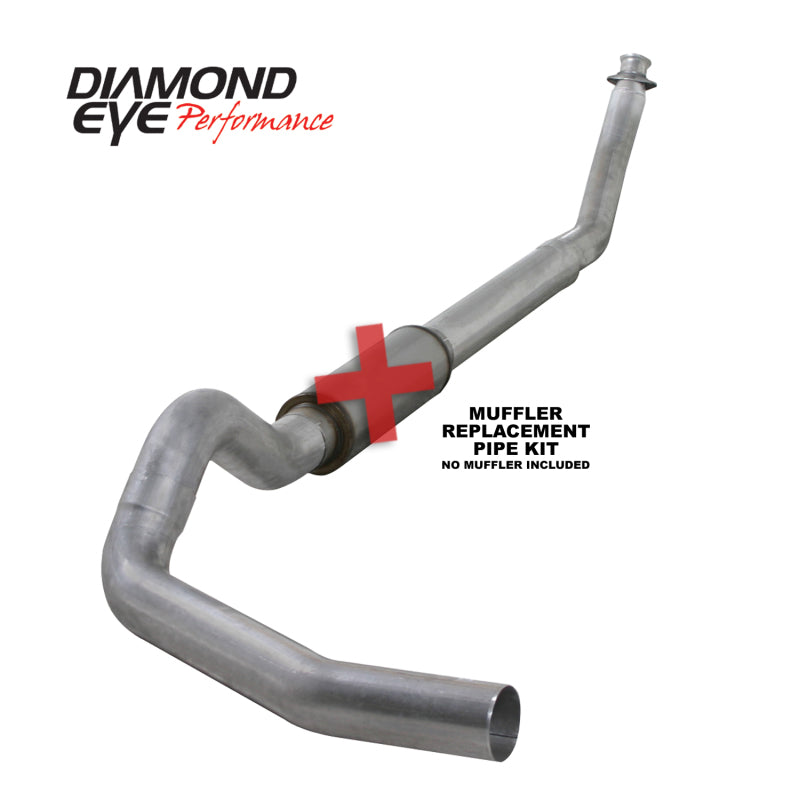 Diamond Eye Performance Diamond Eye KIT 5in Turbo Back SGL MFLR RPLCMENT PIPE AL: 94-02 DODGE CUMMINS 5.9L W/ RP #510220