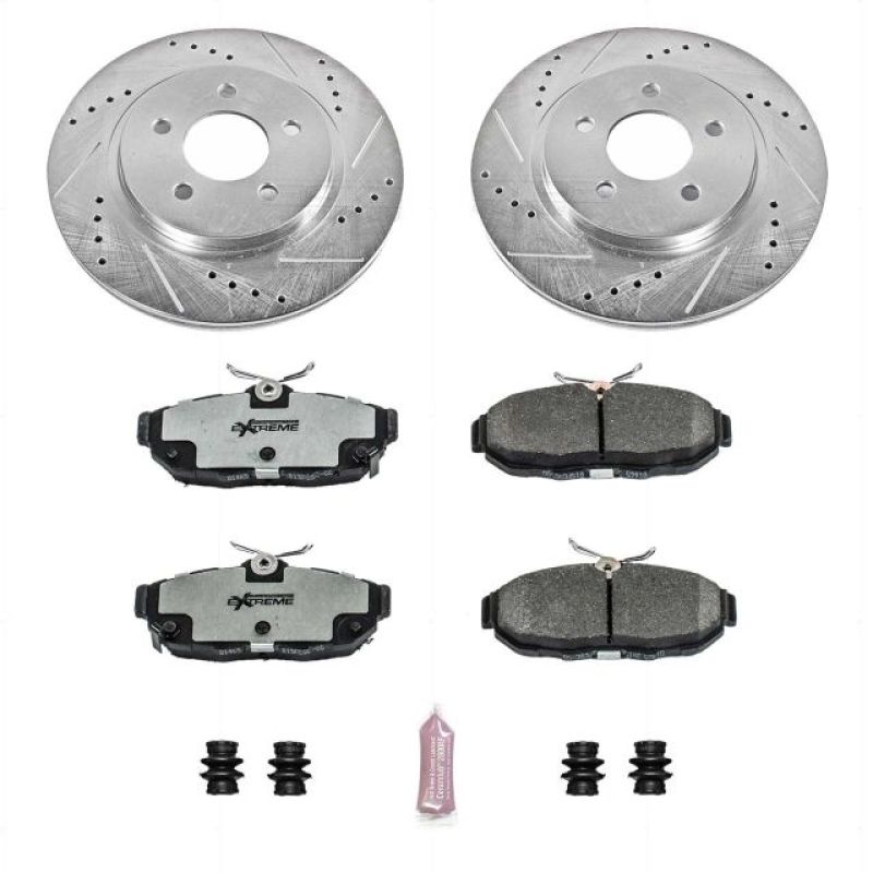 PowerStop Power Stop 11-14 Ford Mustang Rear Z26 Street Warrior Brake Kit