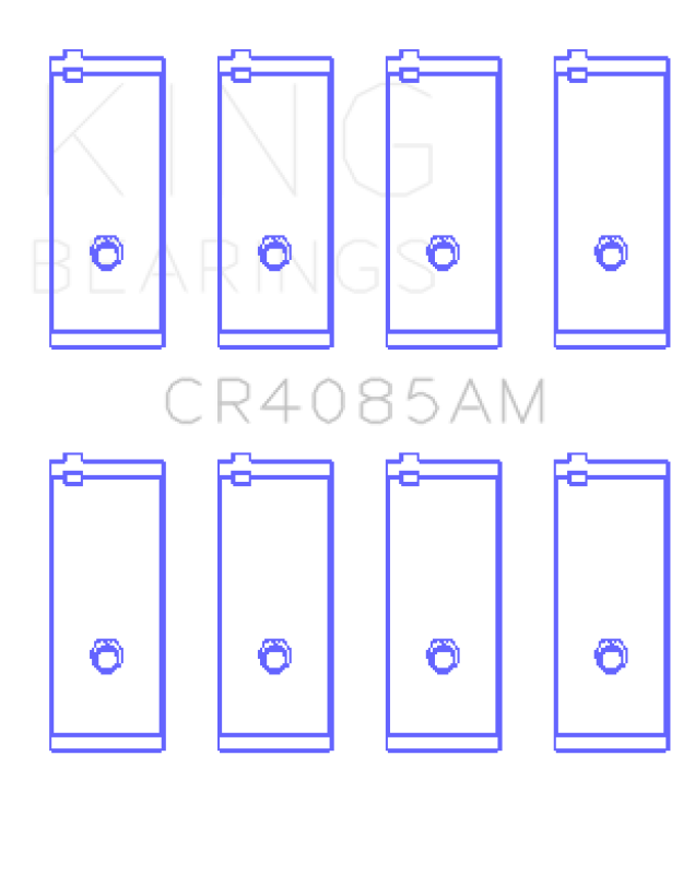 King Engine Bearings Toyota 2T/3T/3T-G/4T-G (Size +0.75mm) Connecting Rod Bearing Set