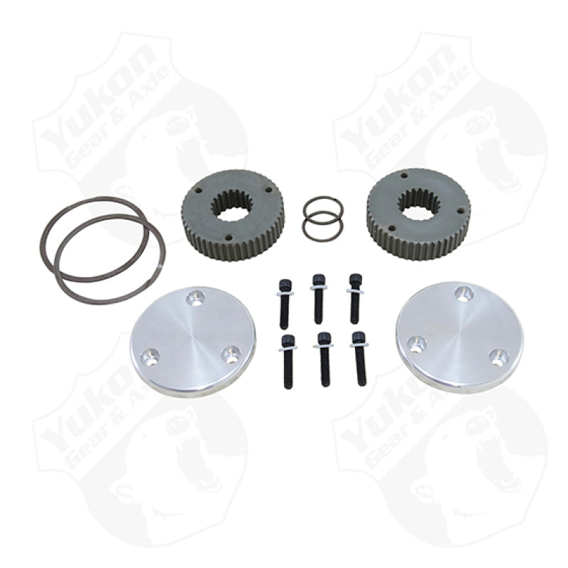 Yukon Gear & Axle Yukon Gear Hardcore Drive Flange Kit For Dana 44 / 19 Spline Outer Stubs. Non-Engraved Caps