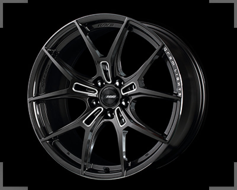 Gram Lights 57FXZ 19x9.5 +38 5x112 Super Dark Gunmetal and Machining Rim Edge DC Wheel