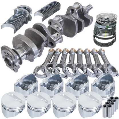 Eagle Chevy 350 3.750in Crank 5.700in I-Beam Rods -7cc Flat Top 4.040in Pistons Rotating Assembly