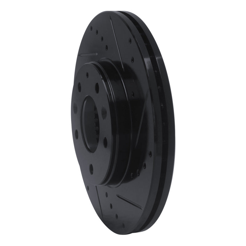 R1 Concepts R1 03-05 Mazda 6 Front Right Drilled & Slotted Black Brake Rotor