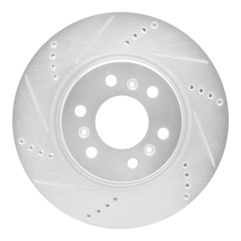 R1 Concepts R1 06-09 Buick TERRAZA Front Left Drilled & Slotted Silver Brake Rotor