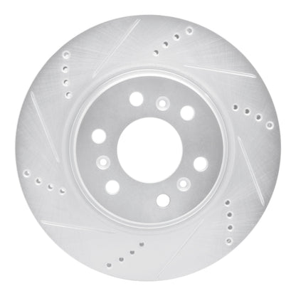 R1 Concepts R1 06-09 Buick TERRAZA Front Left Drilled & Slotted Silver Brake Rotor