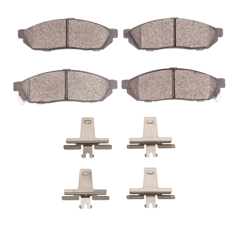 DFC 80-83 Honda Civic Hatchback Front 5000 Advanced Semi Metallic Brake Pads and Hardware Kit