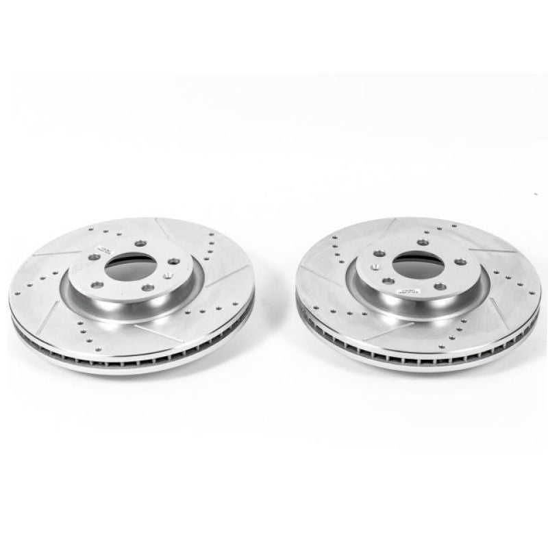 PowerStop Power Stop 12-16 Audi A4 Front Evolution Drilled & Slotted Rotors - Pair