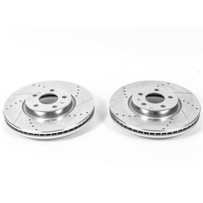 PowerStop Power Stop 12-16 Audi A4 Front Evolution Drilled & Slotted Rotors - Pair