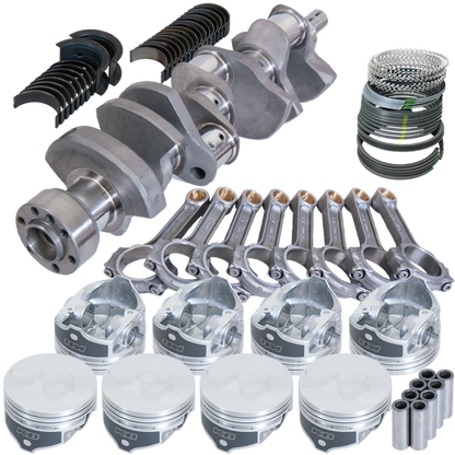 Eagle Chevy 350 1Pc 3.480in Crank 6.000in I-Beam Rod -7cc Flat Top 4.040in Pistons Rotating Assembly