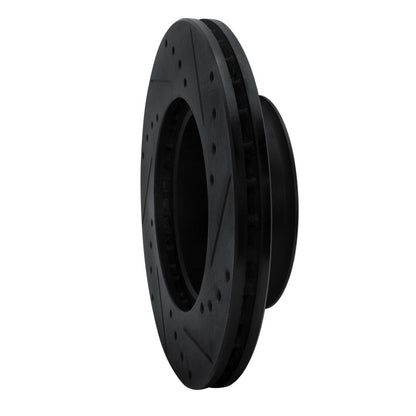 R1 Concepts R1 92-95 Volkswagen EuroVan Front Left Drilled & Slotted Black Brake Rotor