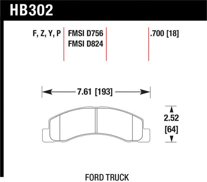 Hawk Performance Hawk Super Duty Street Brake Pads