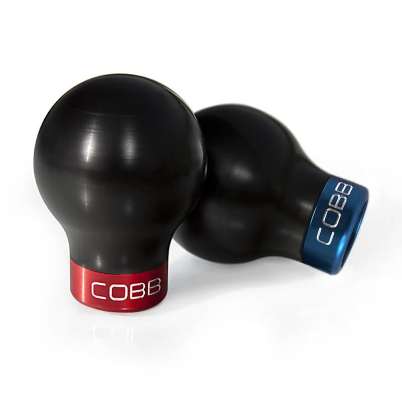 Cobb Ford Mustang Shift Knob White with Red Base