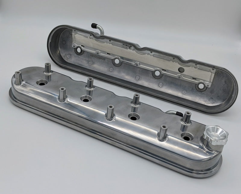 Granatelli Motor Sports Granatelli 96-22 GM LS Tall Valve Cover w/Integral Angled Coil Mounts - Polished (Pair)