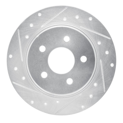 R1 Concepts R1 92-95 Volkswagen EuroVan Front Right Drilled & Slotted Silver Brake Rotor