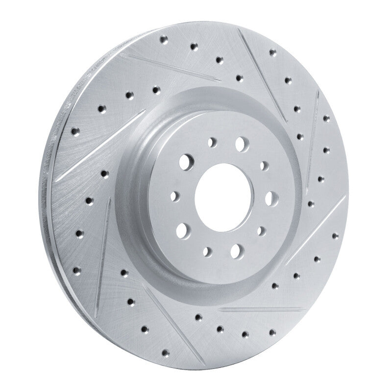 R1 Concepts R1 15-22 Ram Promaster City Front Right Drilled & Slotted Silver Brake Rotor