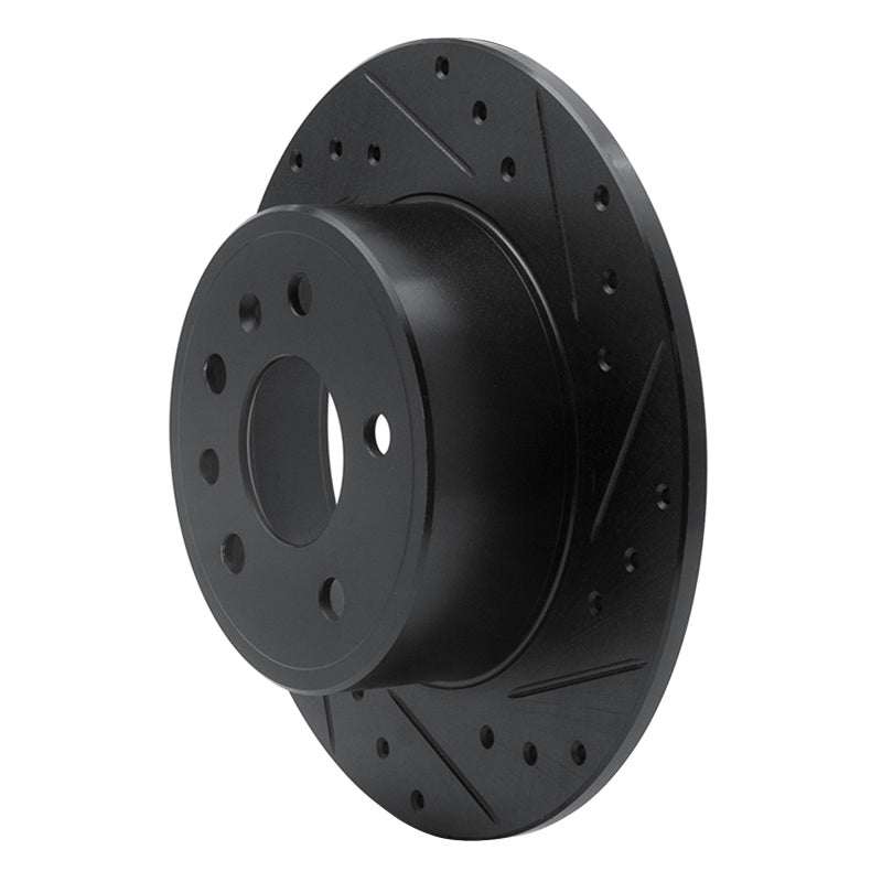 R1 Concepts R1 97-08 Chevrolet ASTRA (Mexico) Rear Right Drilled & Slotted Black Brake Rotor
