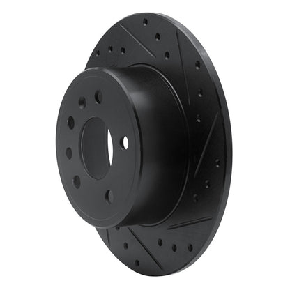 R1 Concepts R1 97-08 Chevrolet ASTRA (Mexico) Rear Right Drilled & Slotted Black Brake Rotor