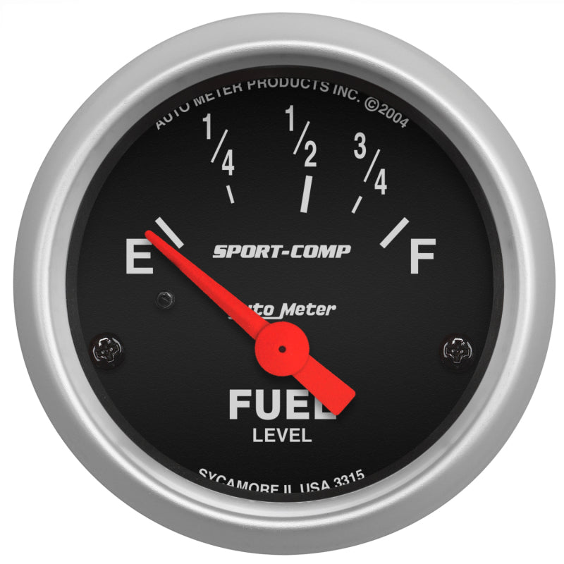 Autometer 2-1/16in 73 OHMS Empty / 10 OHMS Full Electric Sport-Comp Gauge