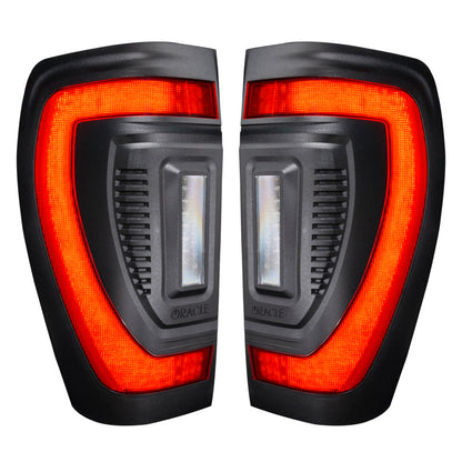 ORACLE Lighting Oracle 19-23 GMC Sierra Black Series Flush Style LED Tail Lights - Factory Halogen