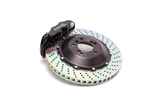 Dinan 12-20 BMW 3/4-Series (F30/F32/F33/F34/F36) RWD M-Sport/Black Caliper/Drilled Brake Set - Rear