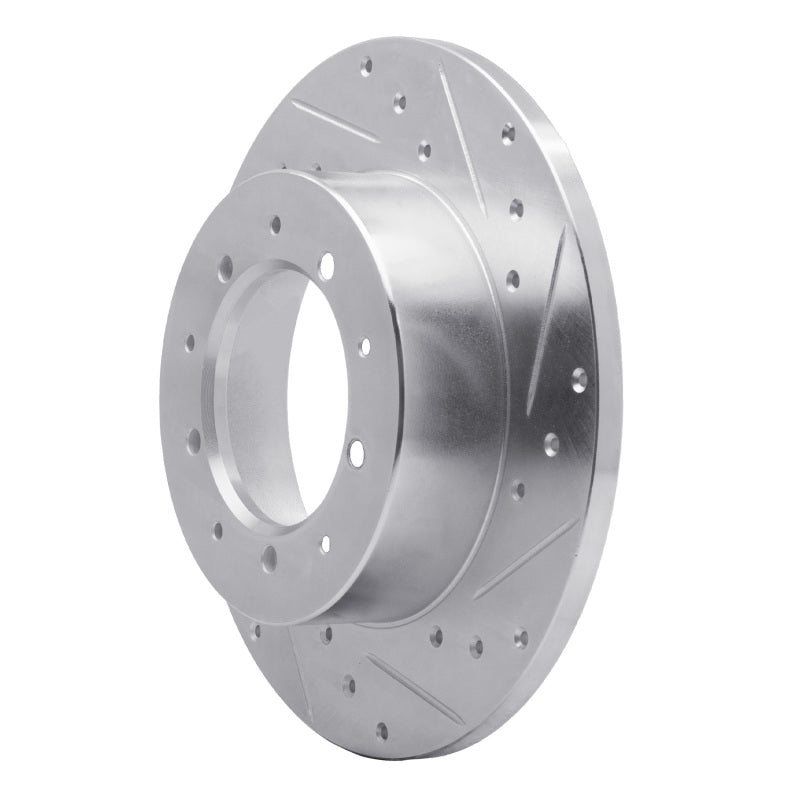 R1 Concepts R1 74-16 Land Rover Defender (Mexico) Rear Right Drilled & Slotted Silver Brake Rotor