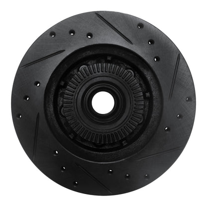 R1 Concepts R1 91-94 Ford Explorer Front Left Drilled & Slotted Black Brake Rotor
