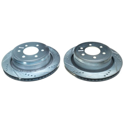 PowerStop Power Stop 12-18 Ford F-150 Rear Evolution Drilled & Slotted Rotors - Pair