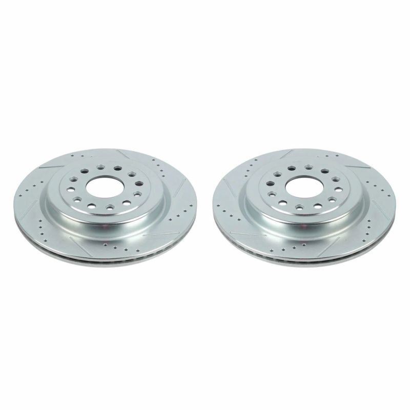 PowerStop Power Stop 19-20 Ram 1500 Rear Evolution Drilled & Slotted Rotors - Pair