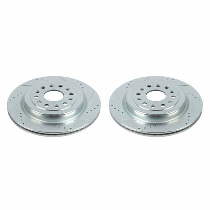 PowerStop Power Stop 19-20 Ram 1500 Rear Evolution Drilled & Slotted Rotors - Pair