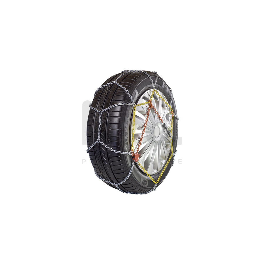 ECOBUDGET 450314 Snow chains with chain tensioner, with mounting manual, with protective gloves, with storage bag, Steel