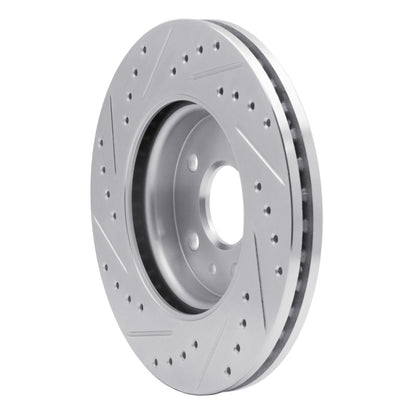R1 Concepts R1 11-23 Chevrolet CRUZE (Mexico) Front Right Drilled & Slotted Silver Brake Rotor