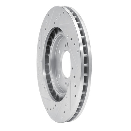 R1 Concepts R1 97-05 Acura NSX Front Right Drilled & Slotted Silver Brake Rotor
