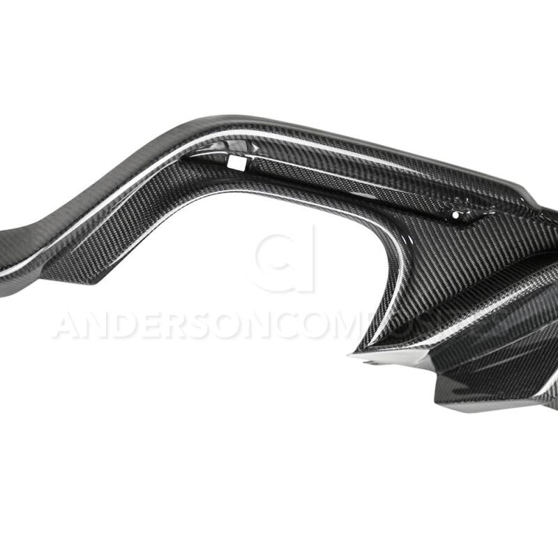 Anderson Composites 2018 Ford Mustang GT Type-OE Carbon Fiber Quad Tip Rear Diffuser