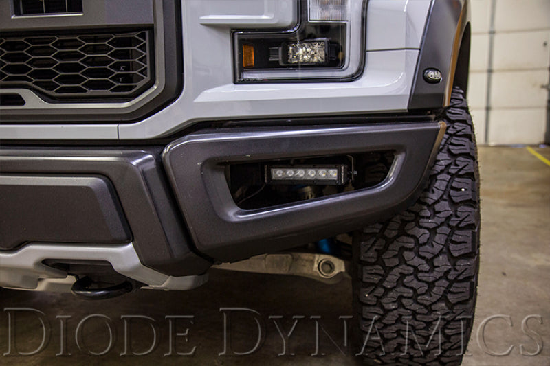 Diode Dynamics 17-19 Ford Raptor SS Fog Kit 12.0 In - Amber Driving
