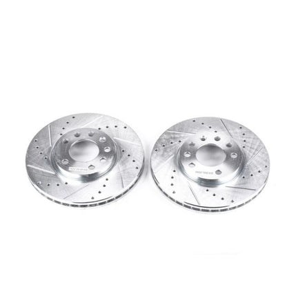 PowerStop Power Stop 03-11 Saab 9-3 Front Evolution Drilled & Slotted Rotors - Pair