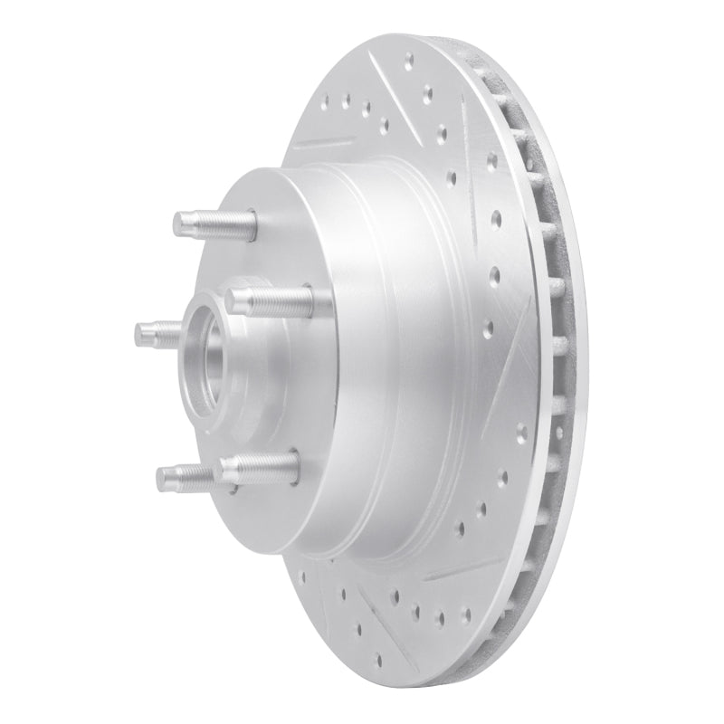 R1 Concepts R1 86-92 Jeep COMANCHE Front Right Drilled & Slotted Silver Brake Rotor