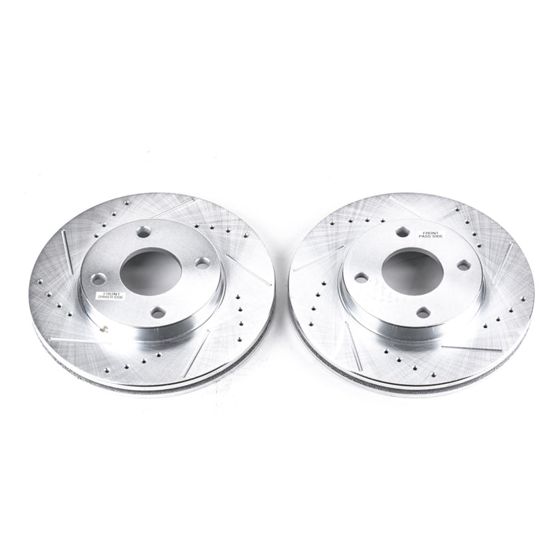 PowerStop Power Stop 00-04 Ford Focus Front Evolution Drilled & Slotted Rotors - Pair