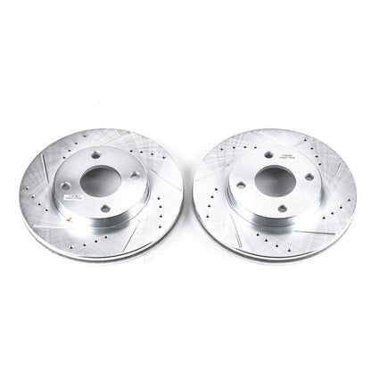 PowerStop Power Stop 00-04 Ford Focus Front Evolution Drilled & Slotted Rotors - Pair