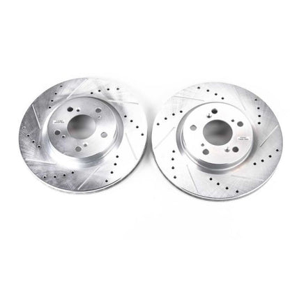 PowerStop Power Stop 05-12 Acura RL Front Evolution Drilled & Slotted Rotors - Pair