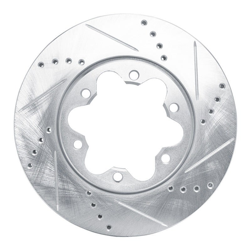 R1 Concepts R1 2006-2019 Toyota HiAce (Mexico) Front Right Drilled & Slotted Silver Brake Rotor